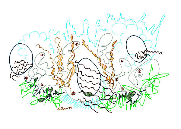 Abstract Drawing Sixty-One Drawing